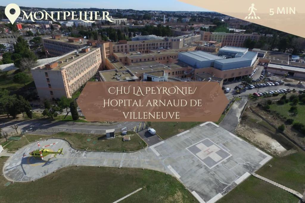 028- Chu Hopital, Appart 2Chambres, Parking, Tram 몽펠리에 외부 사진